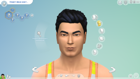 Создание  персонажа Sims 4