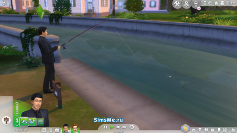 Рыбалка в Sims 4