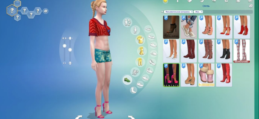Босоножки Sims 4