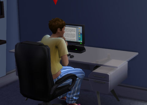 Писательство Sims 4