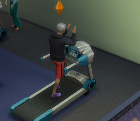 Фитнес Sims 4