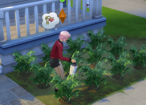 Садоводство Sims 4