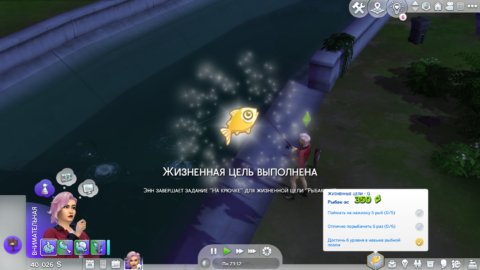 Рыбак-ас Sims 4