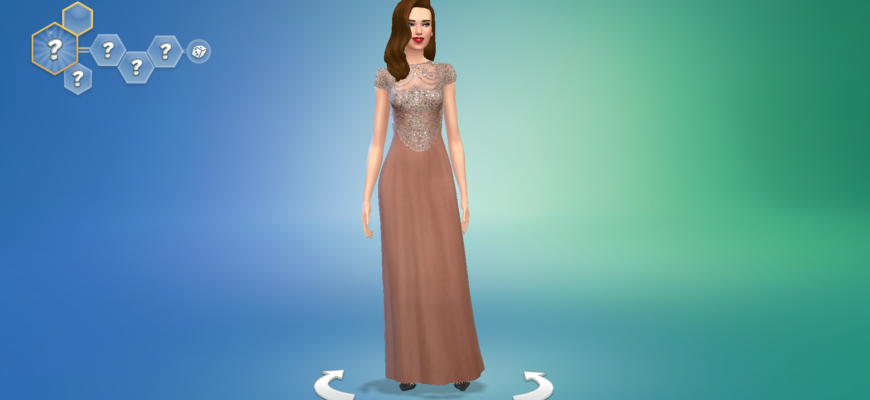 Платье Aleysha Sims 4