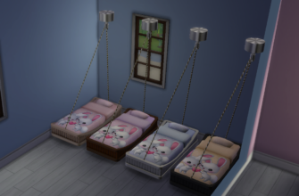 Подвесная кровать-качалка Sims 4