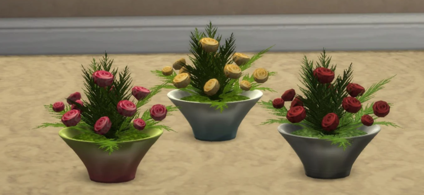 Цветы Sims 4