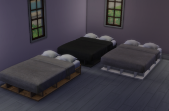 Двуспальная кровать с отсеками для хранения